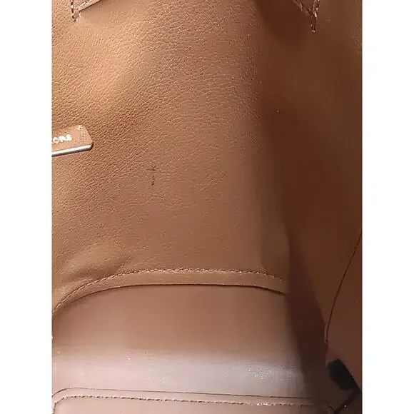 Michael Kors Jet Set Signature Tote Brown MK Logo Shoulder Bag - Picture 11 of 16